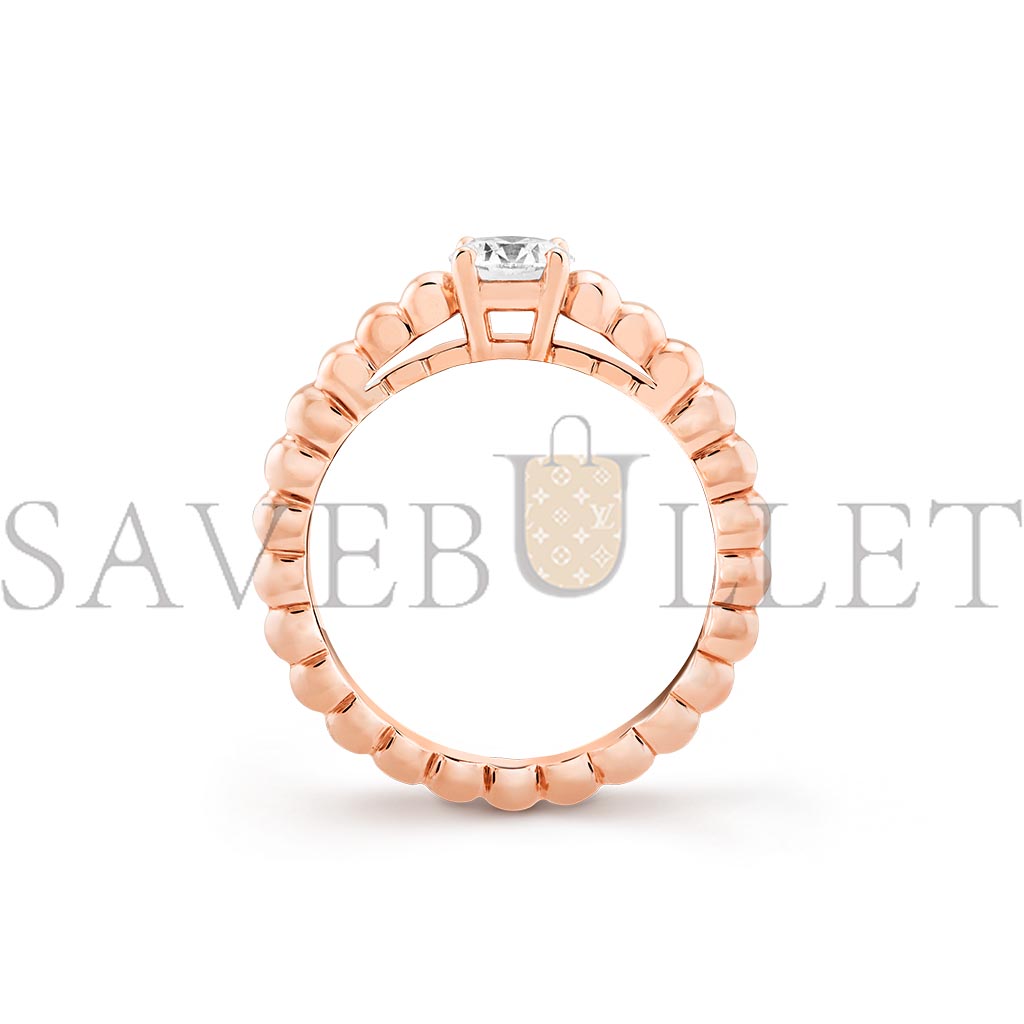 V*N CL*F arpels perlÉe solitaire 0.50 ct evvs1 - rose gold  vcaro1vj00